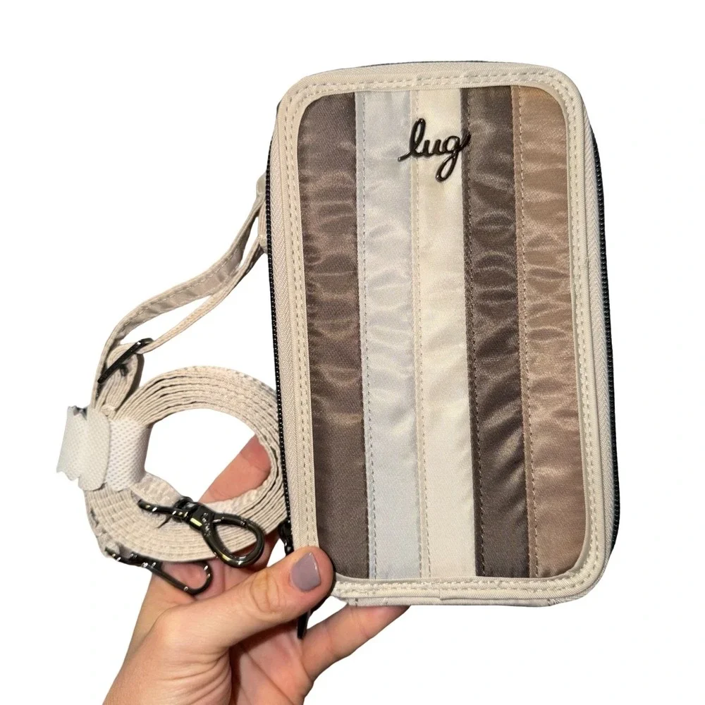 NWT LUG pike RFID cellphone crossbody bag - Earth Tones